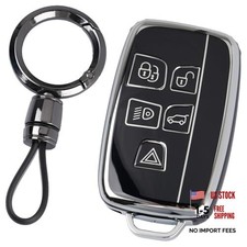 Key Fob Cover, Car Key Case Shell Protector Compatible with 2012-2019 Black