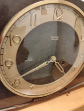 Kaminuhr Zentra Schwebe Anker 5-Ton Gong Tischuhr Vintage Antik.