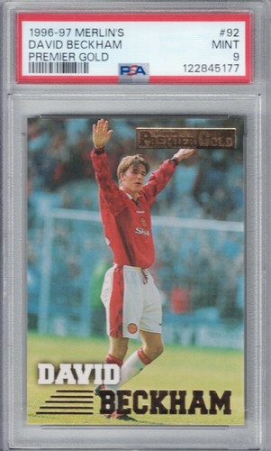 David Beckham #92 1996 Merlin's Premier Gold card