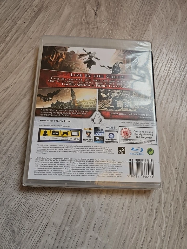 Assassin's Creed 2 Playstation 3 PS3 Factory Sealed UK - Image 2 of 3