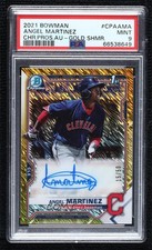2021 Bowman Gold Shimmer Refractor 15/50 Angel Martinez PSA 9 MINT Auto jg5