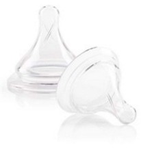 Joovy Boob Nipples X-Cut Clear 2 Count Extra Fast Flow Compatible