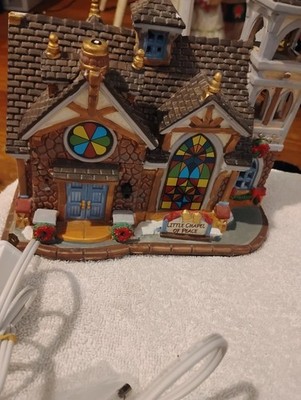 Lemax 2011 Carole Towne Collection Little Chapel Of Peace With Light