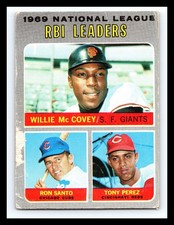 π₯ 1970 Topps - League Leaders Willie McCovey, Tony Perez, Ron Santo #63