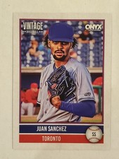 JUAN SANCHEZ 2026 Onyx Vintage BASE CARD #OVJUSA Blue Jays