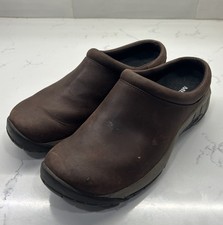 Merrell Encore Q2 Slide Leather Clogs Espresso Brown Womens 7.5