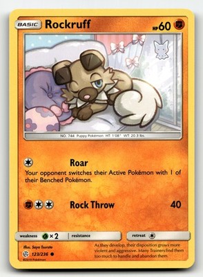 Rockruff Cosmic Eclipse 123/236