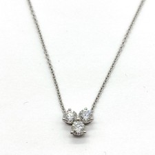 NO TARIFF Tiffany and Co. Necklace Aria Natural Diamond Platinum 2882865