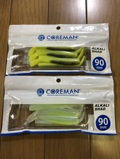 2er Set Coreman Alkali Shad 90mm Chart Bait Chart Pearl Search) J 36 28 22 16