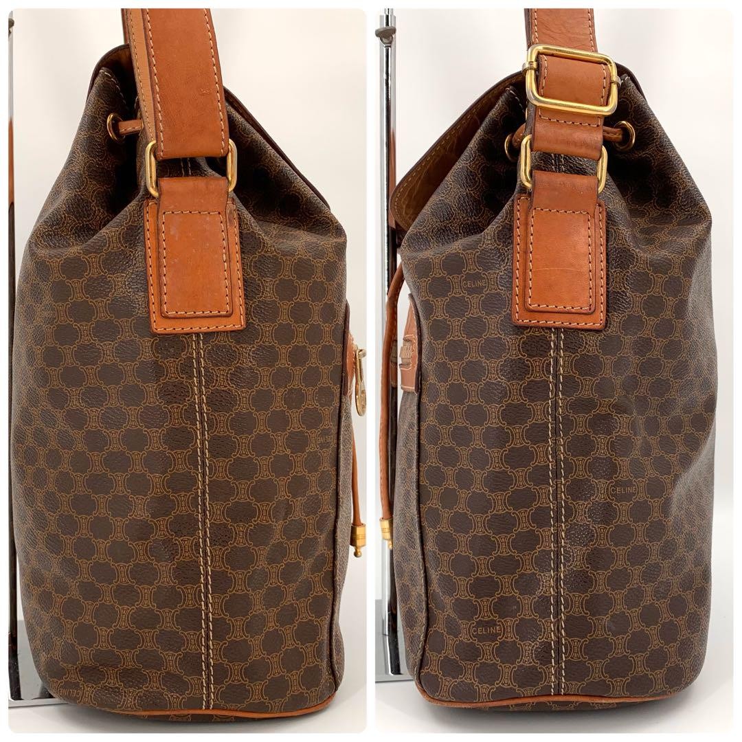 CELINE Macadam Triomphe Drawstring Shoulder Bag B… - image 6