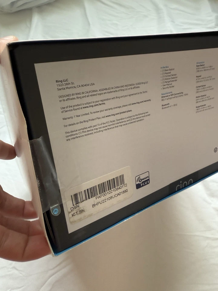 Ring Alarm Home Security System 2nd Gen Alarm Security Kit 5-Piece Alexa Enabled - Image 2 of 4