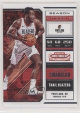 2018 Contenders Draft Picks Season Ticket Caleb Swanigan (White Jersey) #6 2ra