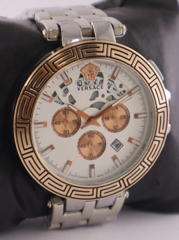 Reloj pulsera informal Armani para hombre con bisel giratorio esfera blanca 'fecha' todo trabajo para hombre Foto 3 de 4