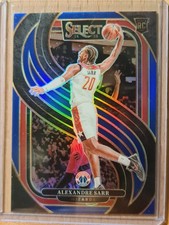 Alexander Sarr #185 2024-25 Select Premier Level Rookie Blue Prizm Wizards L0141