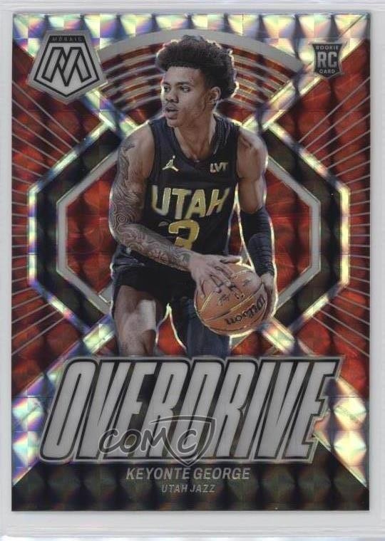 2023-24 Panini Mosaic Overdrive Keyonte George #7 Rookie RC 0jm6