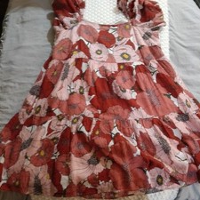 Loft Women's Yellow Floral Shift Dress Size 4