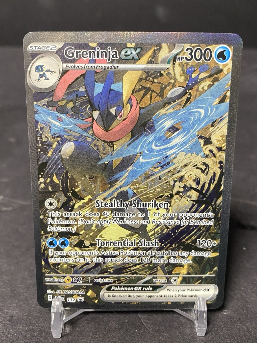 Greninja ex SVP 132 Scarlet & Violet Full Art Black Star Promo