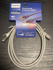 New Philips Elite Cat8 Streaming Ethernet Cable Up To 40 Gigabit 5ft Fast Ship