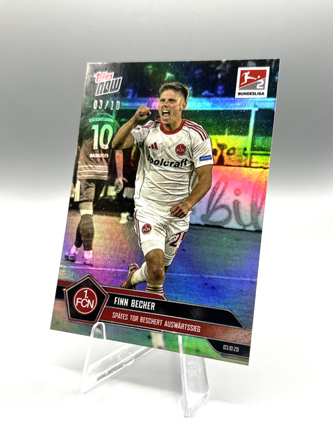 Topps Now Bundesliga 2025/26 Finn Becker /10 Card 036 1. FC Nürnberg