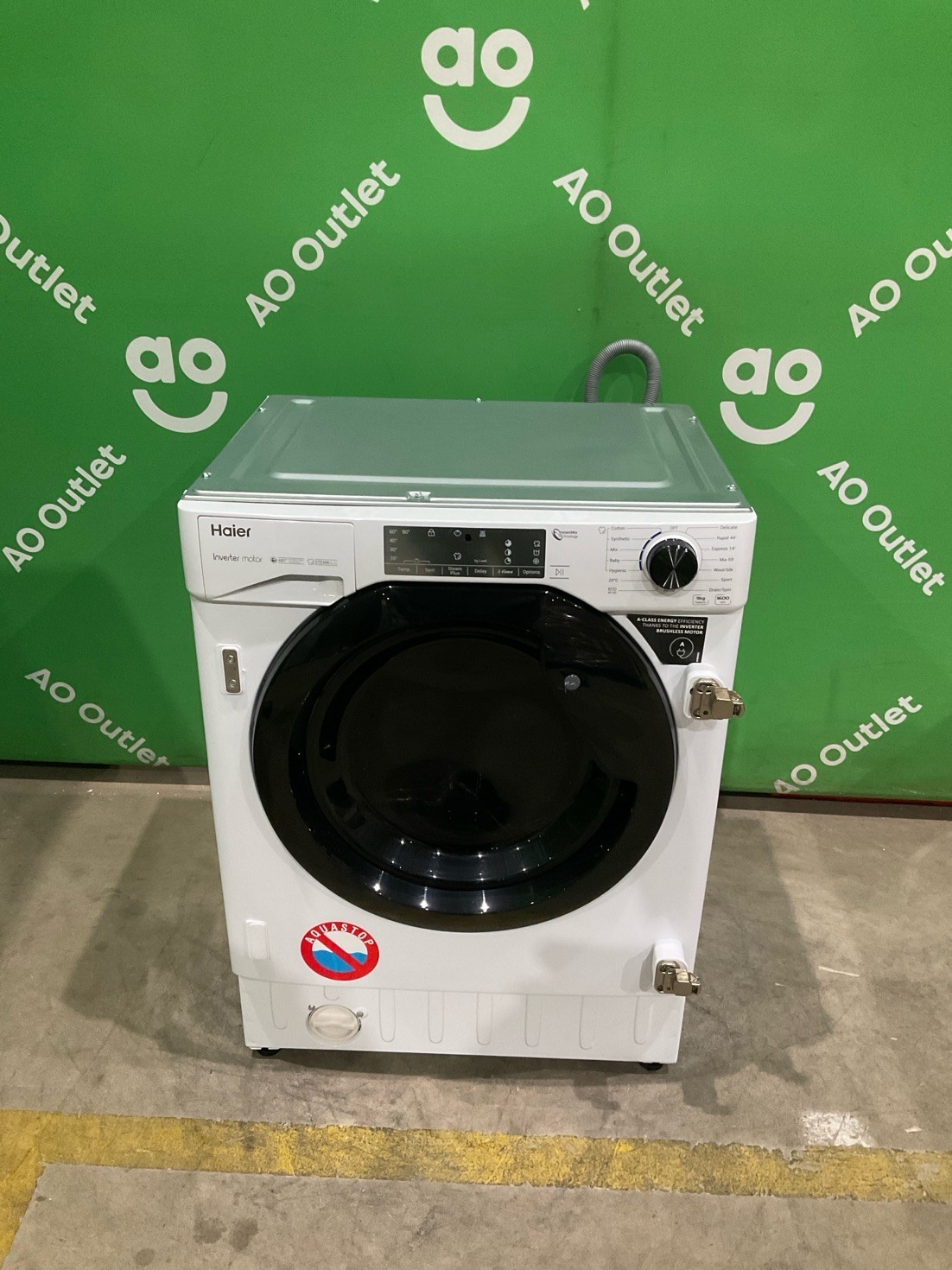 Haier Integrated Washing Machine 9Kg 1600rpm A Rated HWQ90B416FWB-UK #LF115503