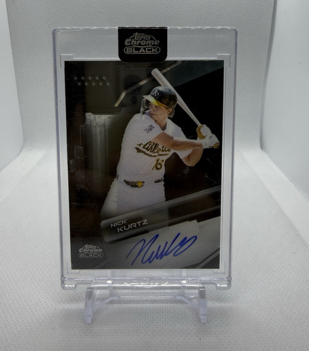 Nick Kurtz #CBA-NK 2026 Topps Chrome Black Autograph card