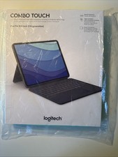 Logitech Combo Touch KB Case for 12.9" Apple iPad Pro 5th  6th Gen. - Oxford...