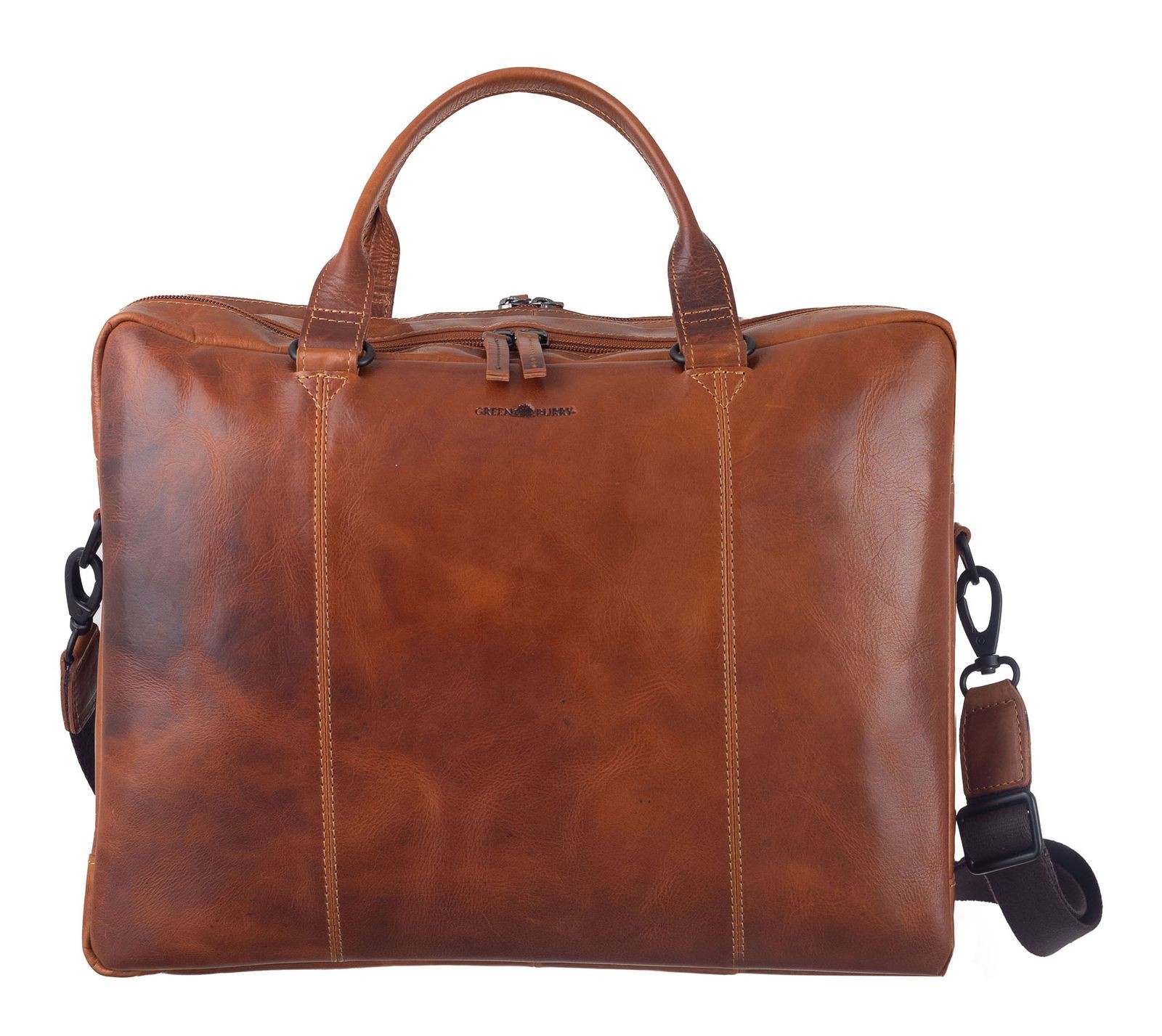 GREENBURRY business bag Newport Business Bag Caramel