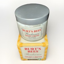 Burt's Bees Radiance Night Cream Moisturizer with Royal Jelly. 2 Oz. NEW