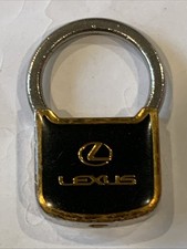 Vtg Lexus Key Chain Padlock Style Gold Tone Black Enamel Lexus Of Sacramento