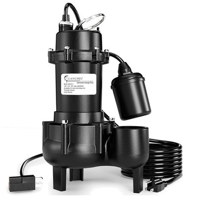 Sump Pump for Basement Flooding, 1HP Cast Iron Performance with 2'' NPT Discharge