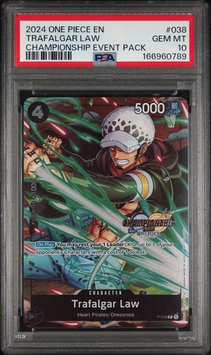 Trafalgar Law (CS 2024 Event Pack) PSA 10 - P-038 One Piece Championship Card