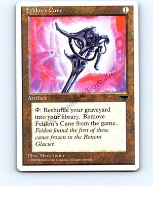 Feldon's Cane Artifact Uncommon Antiquities MTG LP (creased back)