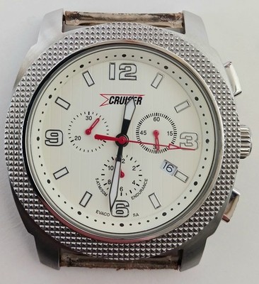 Evaco SA Cruiser Endurance 6016 Mens Chronograph Quartz Watch Vintage Tested