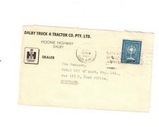 Australia 1963 5d DALBY TRUCK & TRACTOR Cover,cds DALBY Qld
