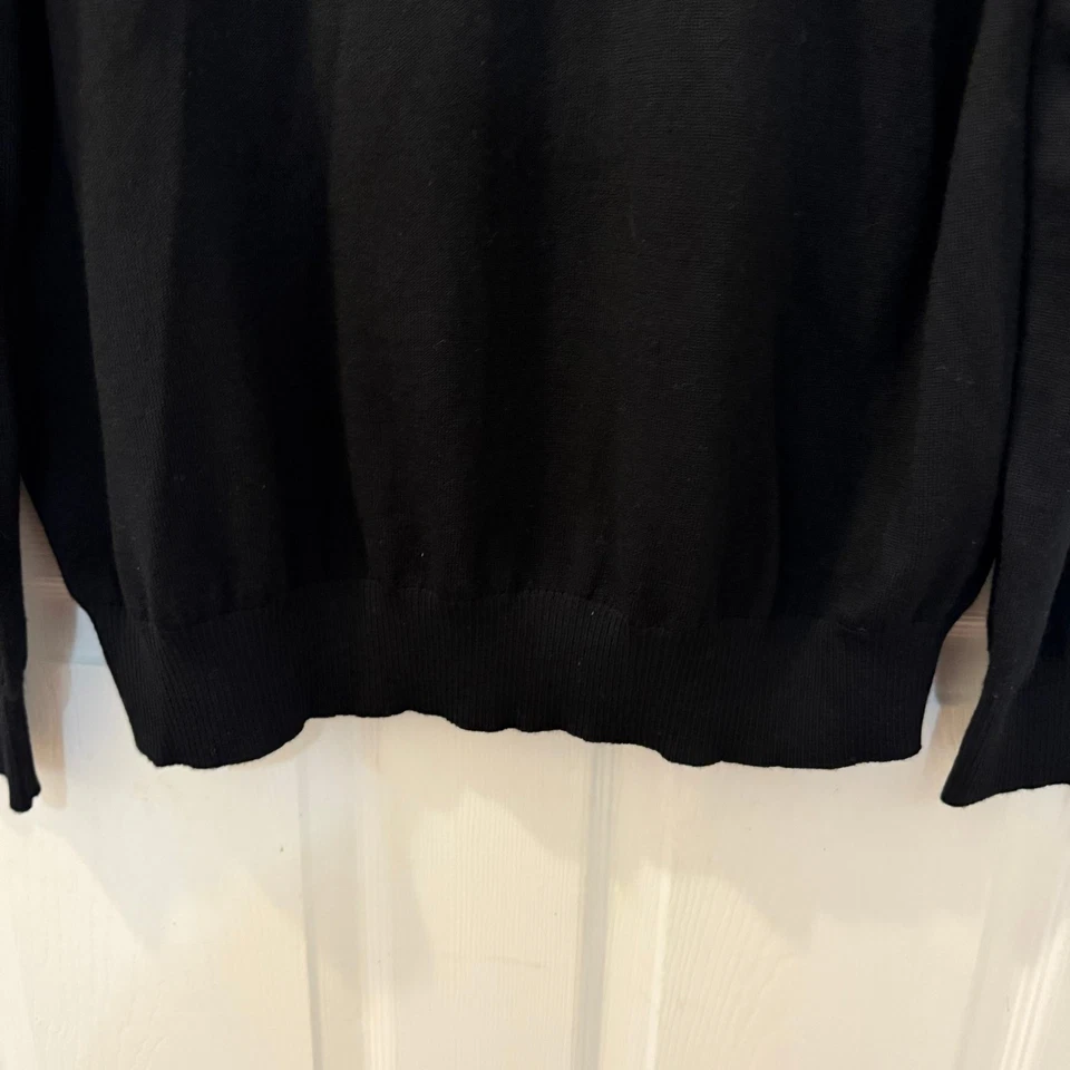 Suéter Charles Tyrwhitt Fin de Semana Negro Lana Merino Cuello Alto XXL Para Hombres (defecto) Foto 4 de 4