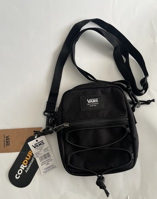 NEW Vans Black Bail Shoulder Bag Small - Bungee Cord Cordura Rip Stop WITH TAGS!