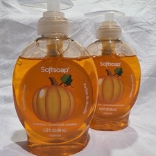 2 Soft soap Pumpkin Scented Liquid Hand Soap 6.25 Fl Oz. Each Fall Sweet Scent