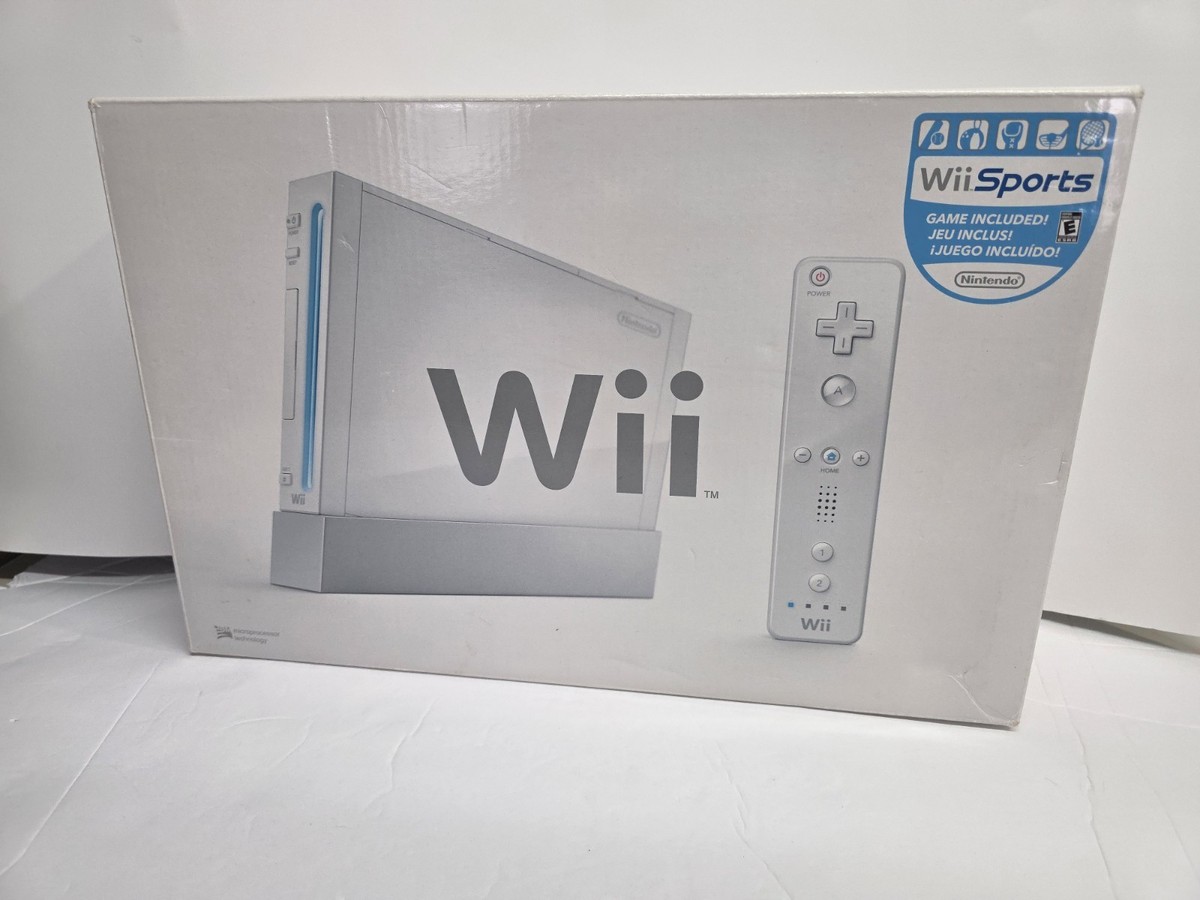 Nintendo Wii (Sports Game Not Included) White Console w/ Box Many