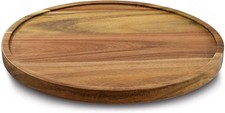 9 Acacia Wood Lazy Susan Organizer Kitchen Turntable For Cabinet Pantry Table O