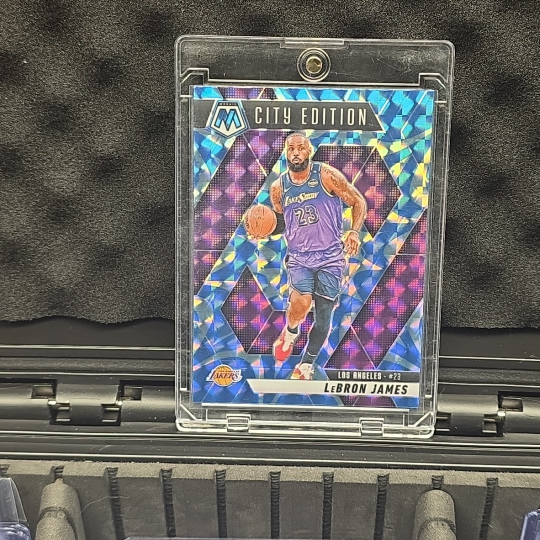 2024-25 Panini Mosaic - City Edition LeBron James #286 Blue Mosaic Prizm /199
