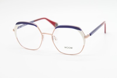 NEW WOOW PARIS TRES CHIC 1 COL 0297 STORM BLUE AUTHENTIC EYEGLASSES 50-17