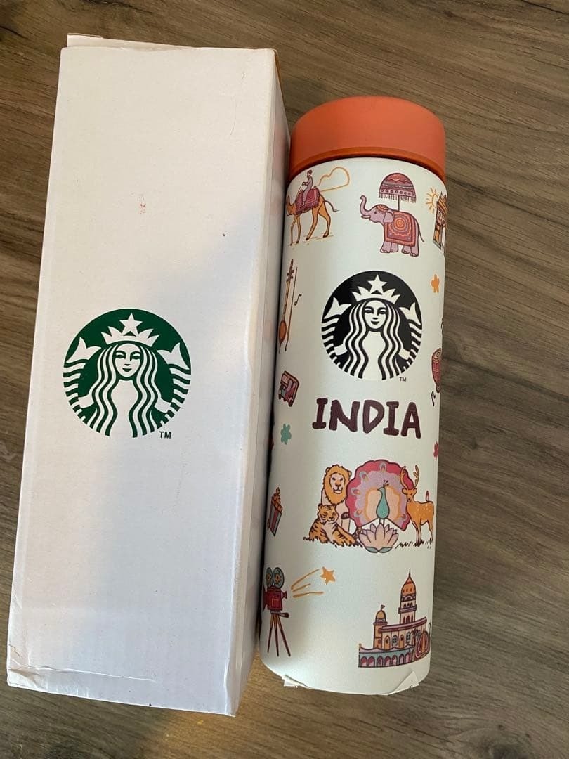 India Limited Starbucks Stainless Tumbler Bottle 17oz 500ml Pink