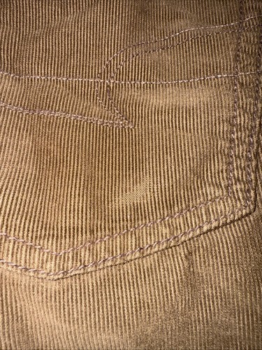 American Eagle Brown Low Rise Skater Jeans Size 10 Wide Leg Corduroy EUC - Picture 4 of 11