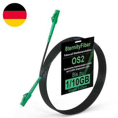 OS2 Gepanzertes Glasfaserkabel LC/APC Auf LC/APC 30 M/98 Ft, LWL Kabel Simplex S