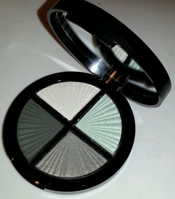Pigment Eyeshadows Palette Makeup Eye Shadow Shimmer Metallic Aqua Grey White