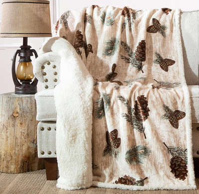Ultra Premium Super Soft Plush Sherpa Fleece Oversized Throw Blanket 54'' X 68'', 