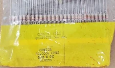 Lot of 10 - Ohmite - 1/2W Carbon Film RESISTORS  .5 Watt 5% NOB Vintage
