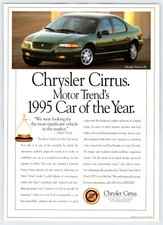 1995 Chrysler Cirrus Car Automobile 7.5x10.5 Magazine Ad 1990s M464