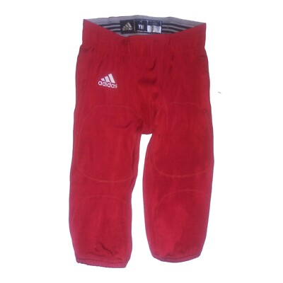 Adidas Press Coverage Football Pants Red/White Youth Size Medium NWT