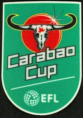 2020 / 2022 EFL CARABAO CUP SLEEVE PATCH PLAYER SIZE OFFICIAL SPORTS ID 90MM